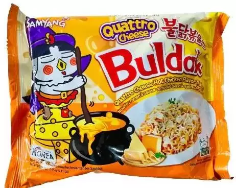 ����� �/� ����� "4 ����" � ������ ������� ������� ������ Buldak Samyang (��� �����), 145 �, �����
