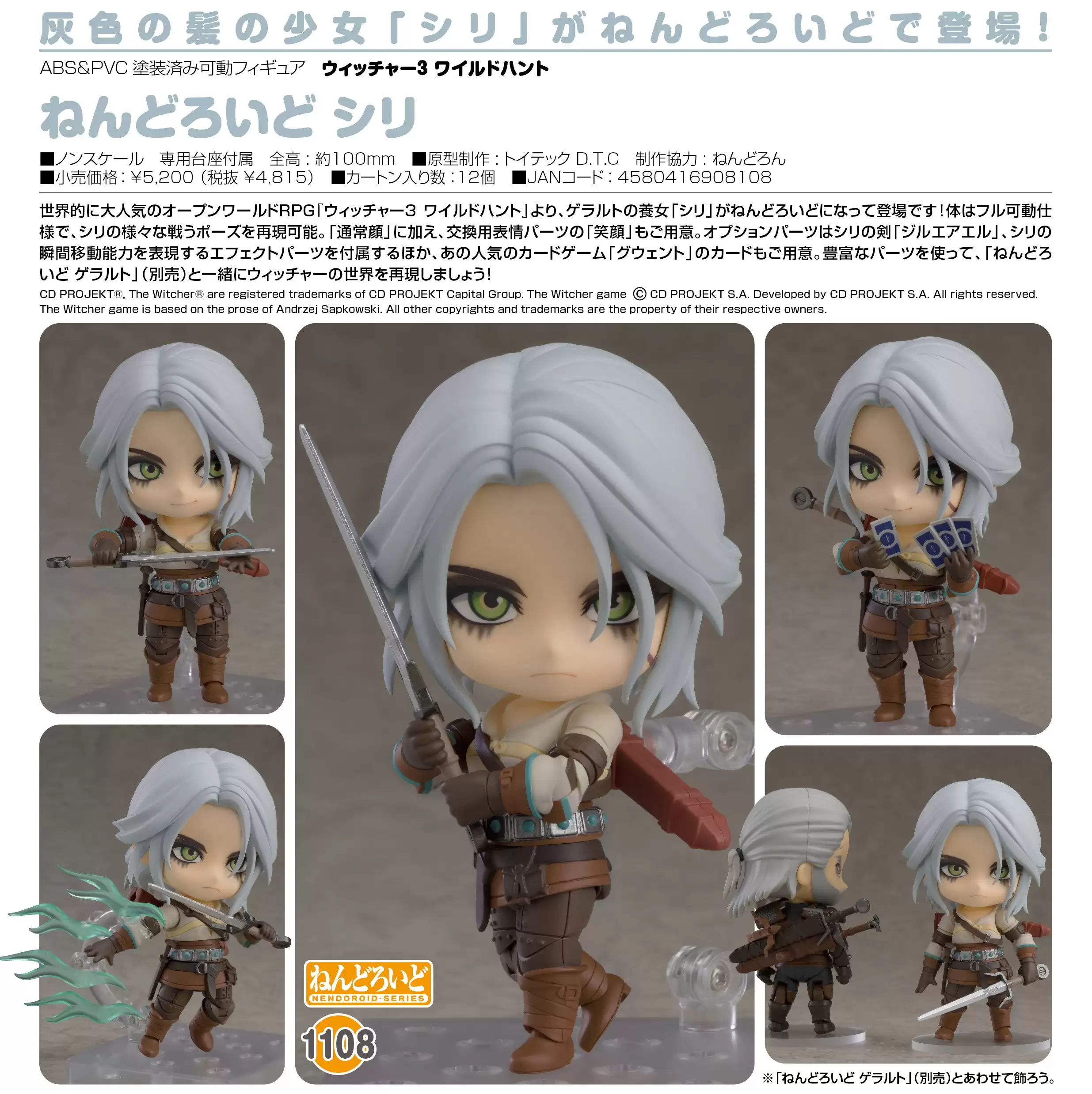 ������� Nendoroid 1108 The Witcher 3 Wild Hunt Ciri