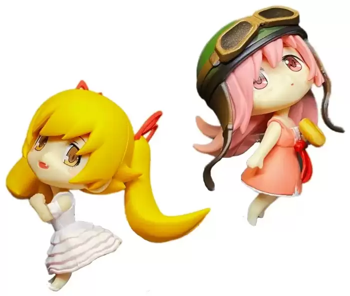 ������� Aniplex Puella Magi Madoka Magica MADOGATARI Exhibition Limited Madoka Kaname & Shinobu Oshino Figure Set