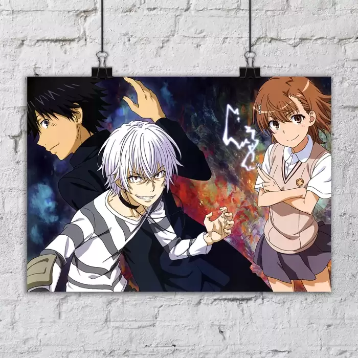 ������ To Aru Majutsu no Index - Accelerator, Mikoto Misaka, Touma Kamijou