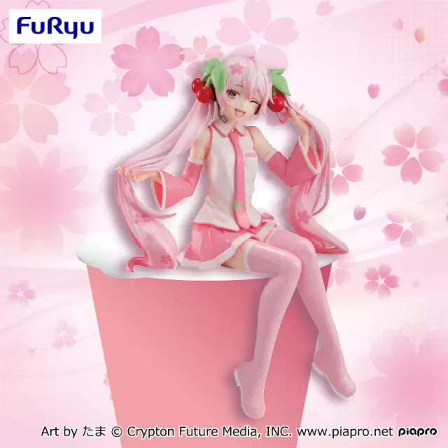 ������� Vocaloid Noodle Stopper Figure Sakura Miku Wink Ver.