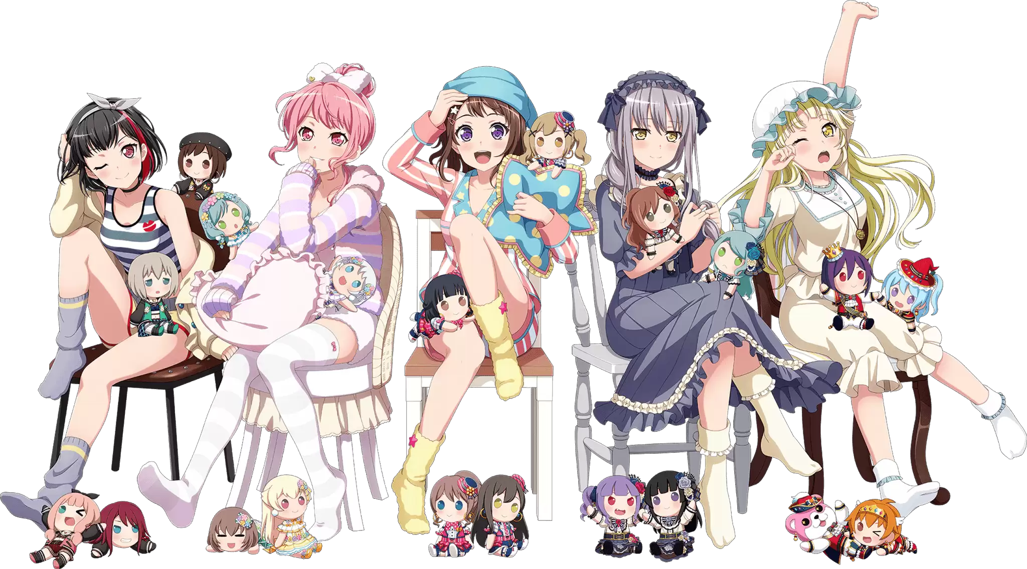 ������� BanG Dream! Girls Band Party!: Roselia Yukina Minato Pajamas