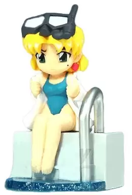 ������� Sega Evangelion Pool Side Mini Display Figure 2009 #2: Ritsuko