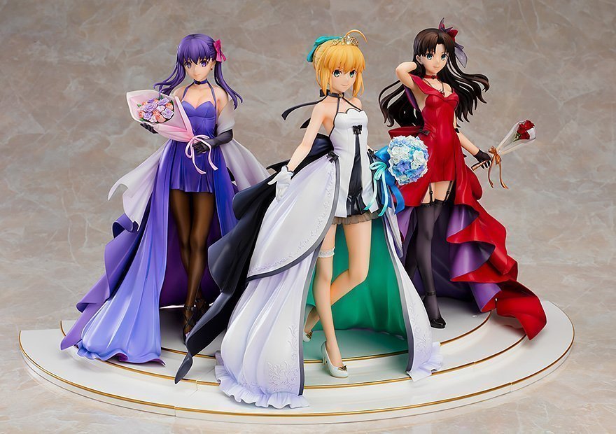 ������� Fate/stay night - Saber, Tohsaka Rin, Matou Sakura 15th Celebration Dress Ver. 1/7 Premium Box