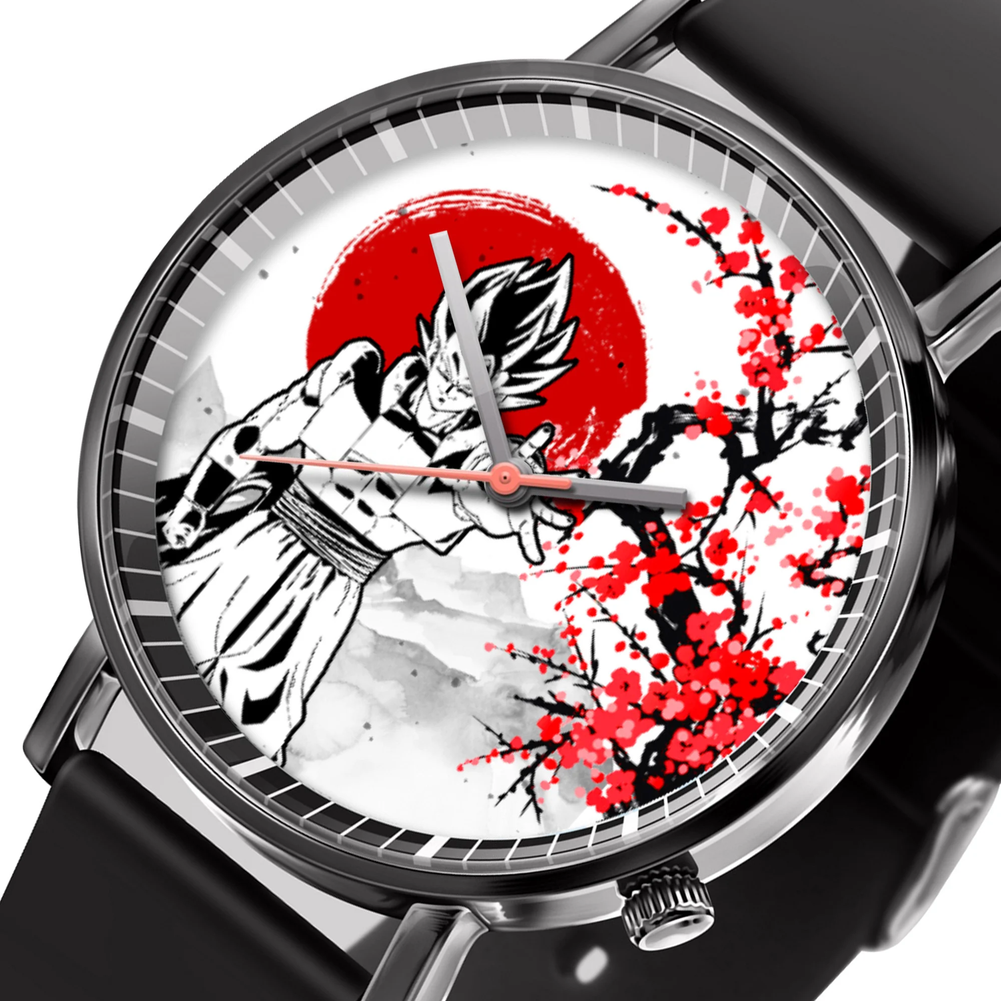 ���� Dragon Ball Gogeta Leather Band Wrist Watch Japan Cherry Blossom