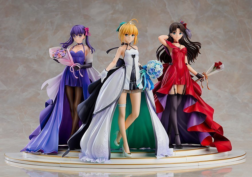 ������� Fate/stay night - Saber, Tohsaka Rin, Matou Sakura 15th Celebration Dress Ver. 1/7 Premium Box