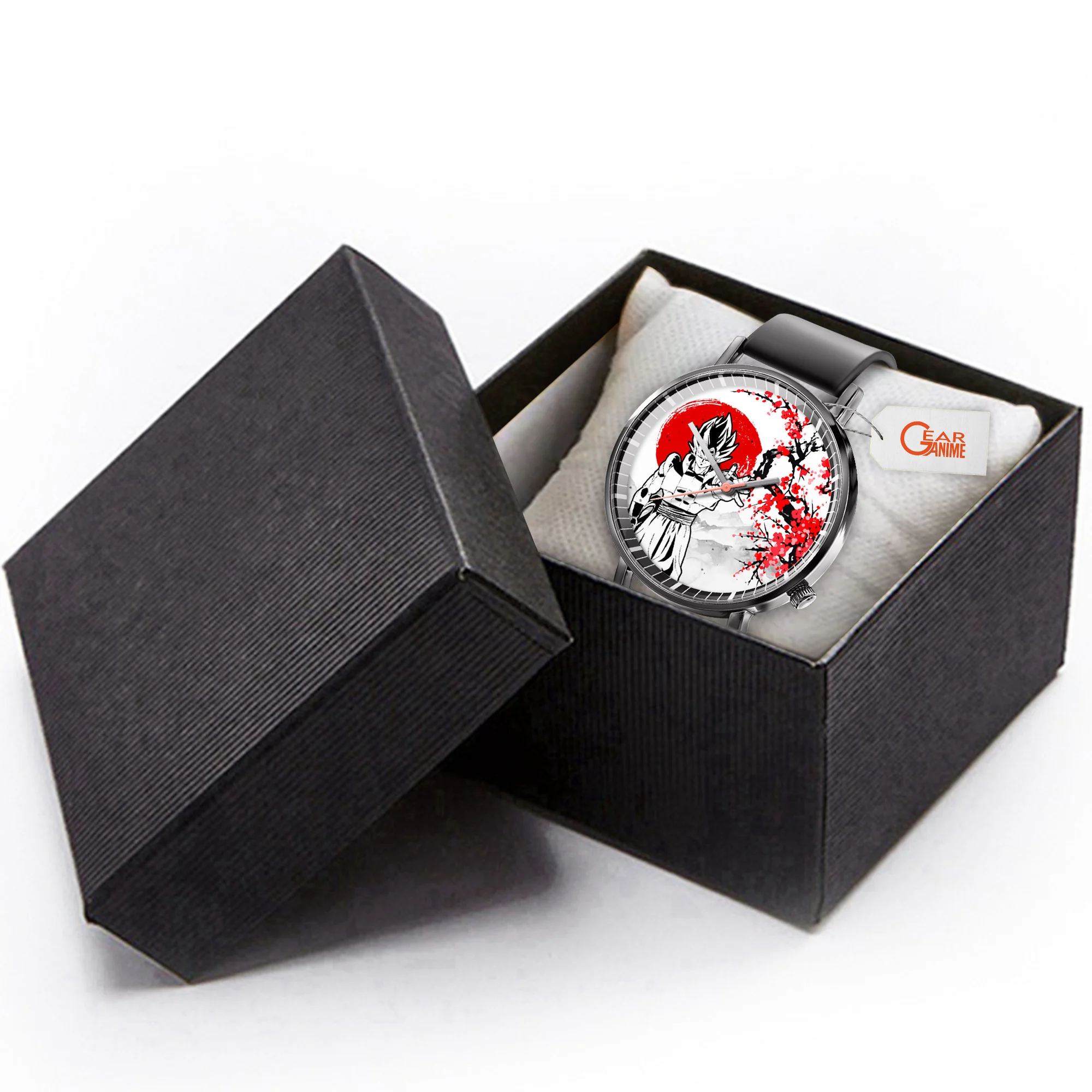 ���� Dragon Ball Gogeta Leather Band Wrist Watch Japan Cherry Blossom