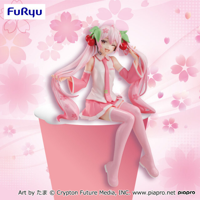 ������� Vocaloid Noodle Stopper Figure Sakura Miku Wink Ver.
