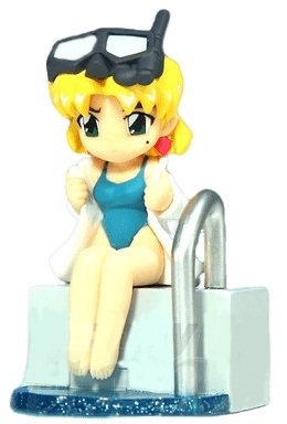 ������� Sega Evangelion Pool Side Mini Display Figure 2009 #2: Ritsuko