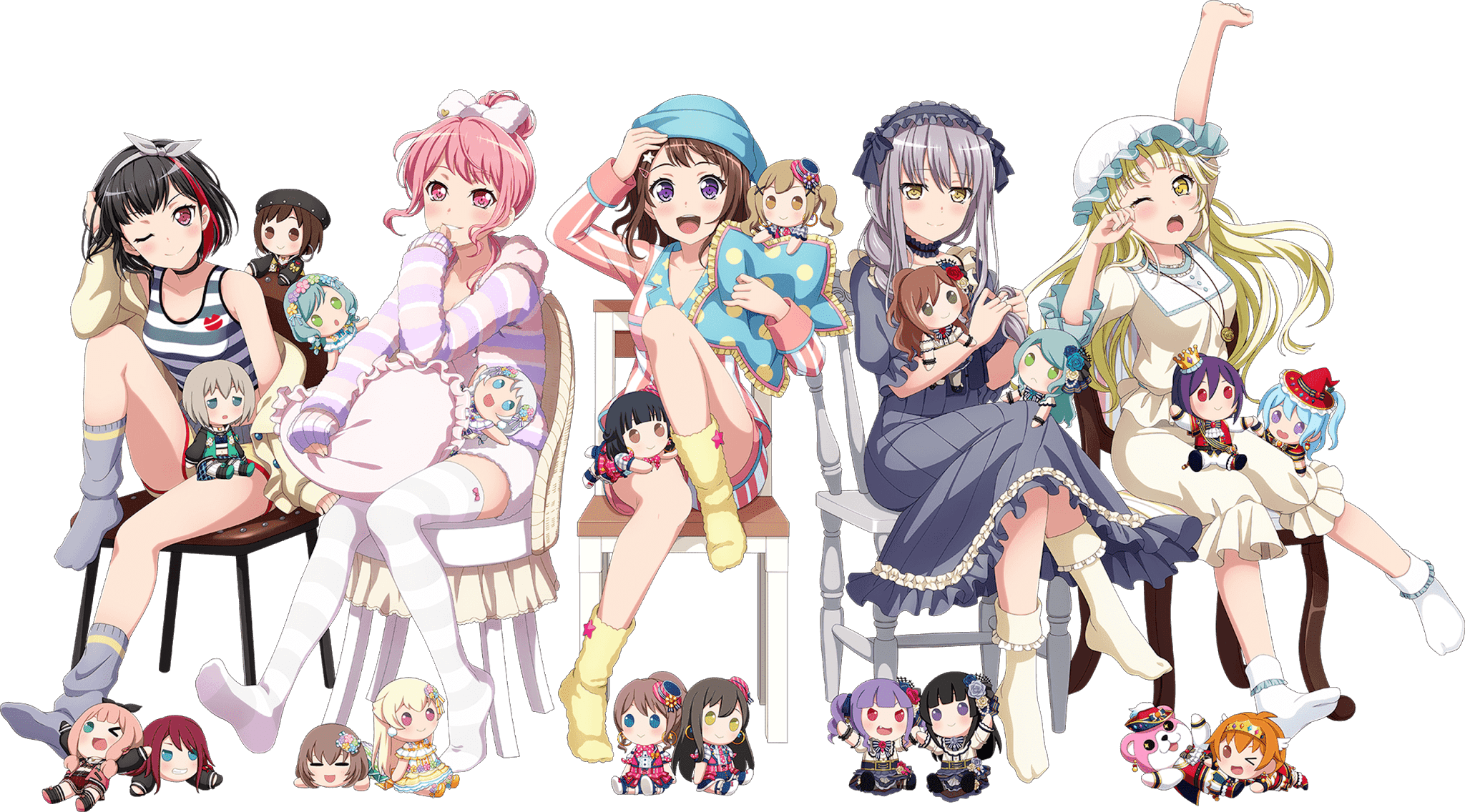 ������� BanG Dream! Girls Band Party!: Roselia Yukina Minato Pajamas