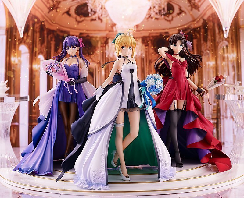 ������� Fate/stay night - Saber, Tohsaka Rin, Matou Sakura 15th Celebration Dress Ver. 1/7 Premium Box