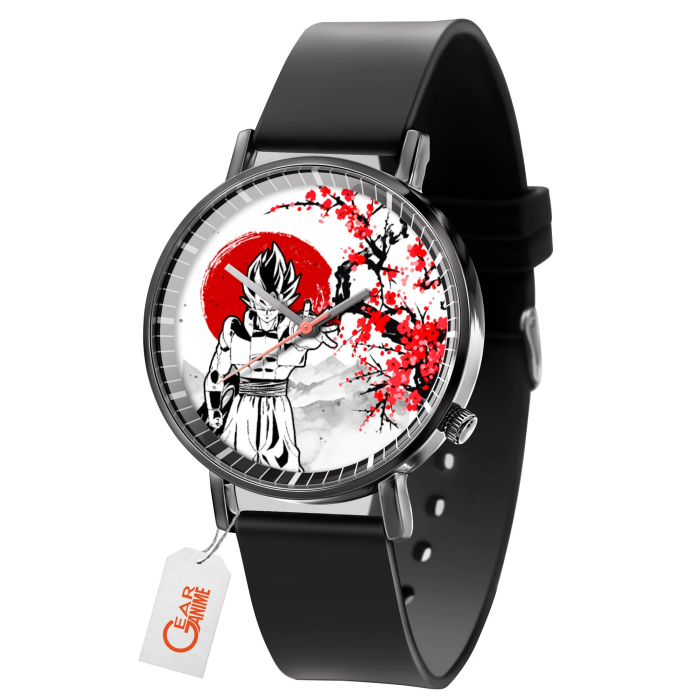 ���� Dragon Ball Gogeta Leather Band Wrist Watch Japan Cherry Blossom
