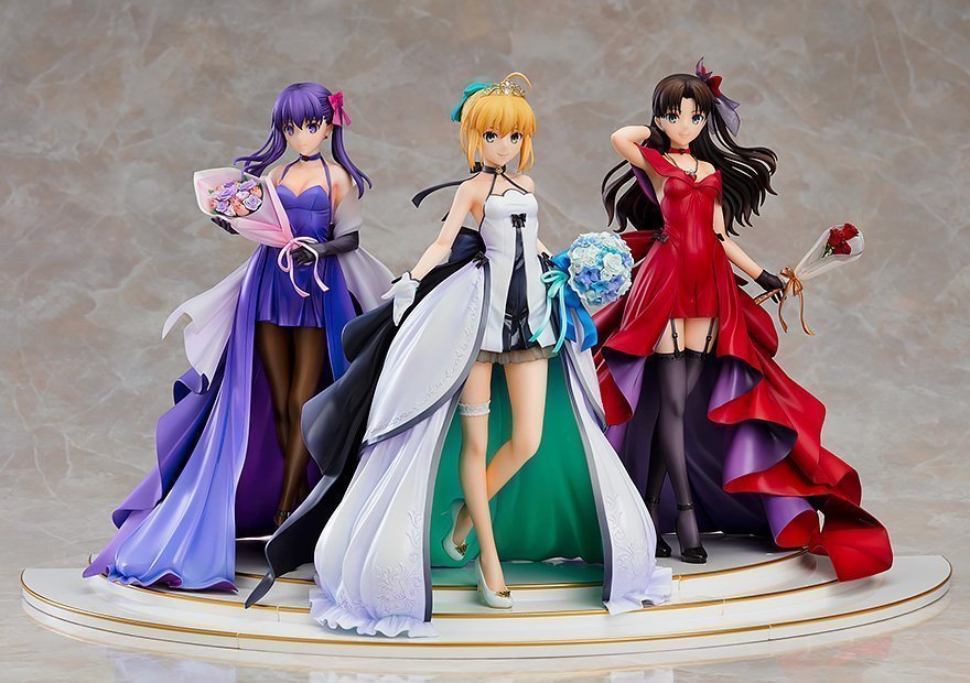 ������� Fate/stay night - Saber, Tohsaka Rin, Matou Sakura 15th Celebration Dress Ver. 1/7 Premium Box