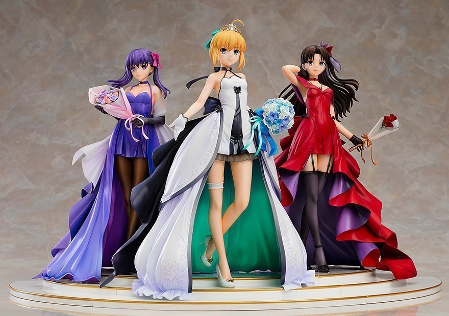 ������� Fate/stay night - Saber, Tohsaka Rin, Matou Sakura 15th Celebration Dress Ver. 1/7 Premium Box