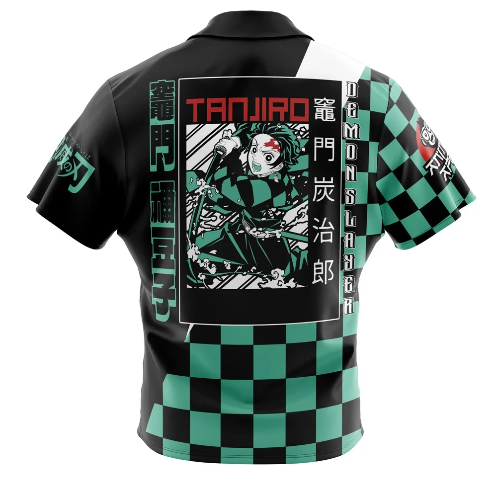 ������� Kamado Tanjiro Haori Demon Slayer Button Up Hawaiian